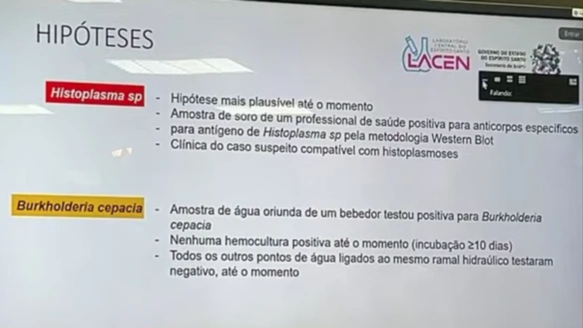 Fungo em fezes de aves e morcegos pode ter causado contaminação misteriosa em hospital do ES
