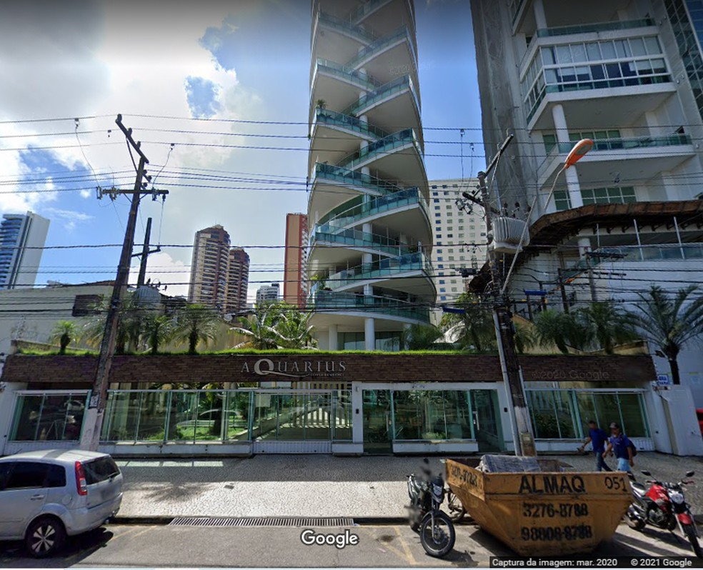 Edifício Aquarius, bairro Umarizal, Belém, Pará — Foto: Reprodução/Google Street View