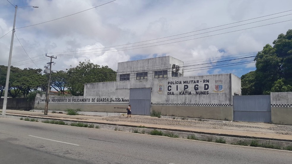 Unidade onde o policial estava preso nos últimos dois anos em Natal — Foto: Thiago César/Inter TV Cabugi