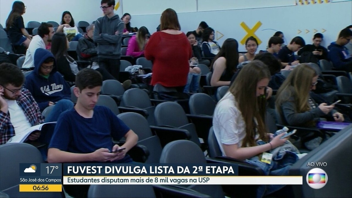 Fuvest 2019 divulga lista dos aprovados para segunda fase do vestibular ...