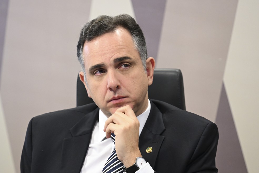 O senador Rodrigo Pacheco (PSD-MG). — Foto: Edilson Rodrigues/Agência Senado