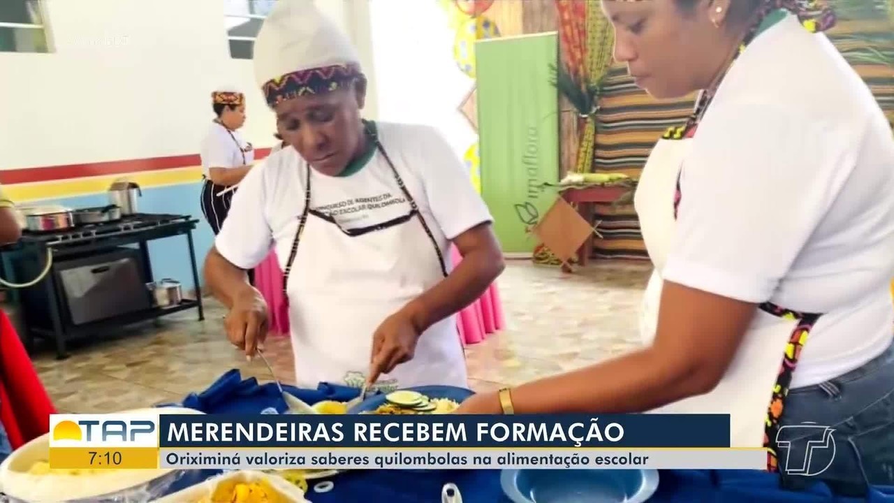 Merendeiras quilombolas recebem formação para integrar cultura alimentar às escolas da região