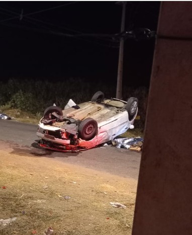 Duas mulheres morrem em capotamento de carro no bairro Jatobá em Petrolina