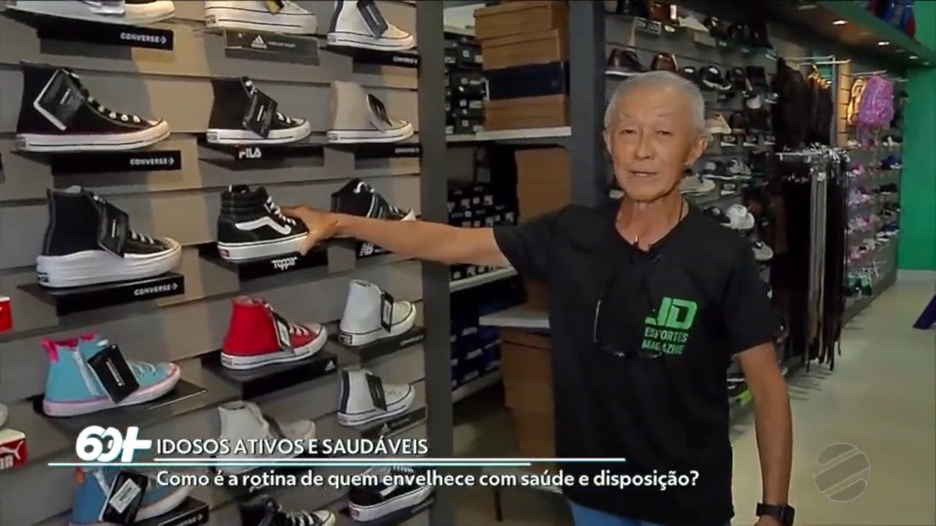 Idoso de 79 anos corre quase 10 km por dia após o trabalho em MT