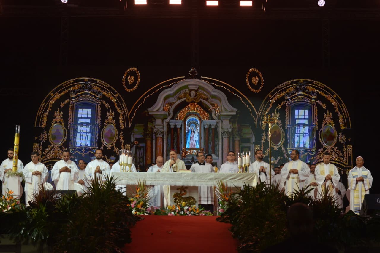 Romaria dos Homens atrai 1,2 milhão de fiéis durante Festa da Penha 2026, no Espírito Santo — Foto: Comunicação Festa da Penha 2026