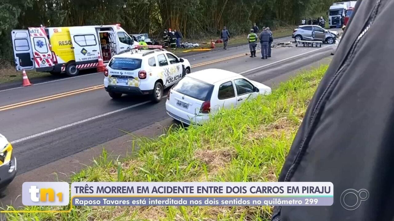 Acidente na Raposo Tavares deixa 3 mortos e 4 feridos em Piraju