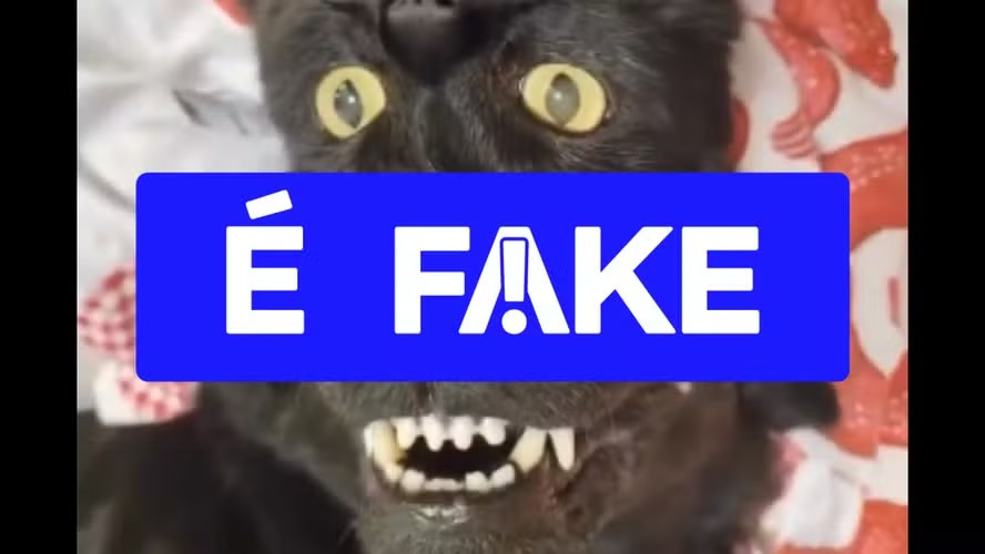 É #FAKE vídeo viral de ilusão de ótica com cão e g