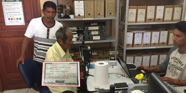 Alexandre Vasques Macuna, de 109 anos. — Foto: Reprodução/TRE-AM