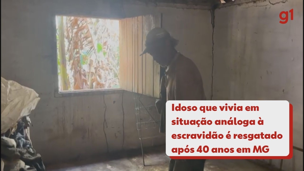 VÍDEO: Trabalhador que vivia há 40 anos em condições análogas à escravidão é resgatado durante operação em MG