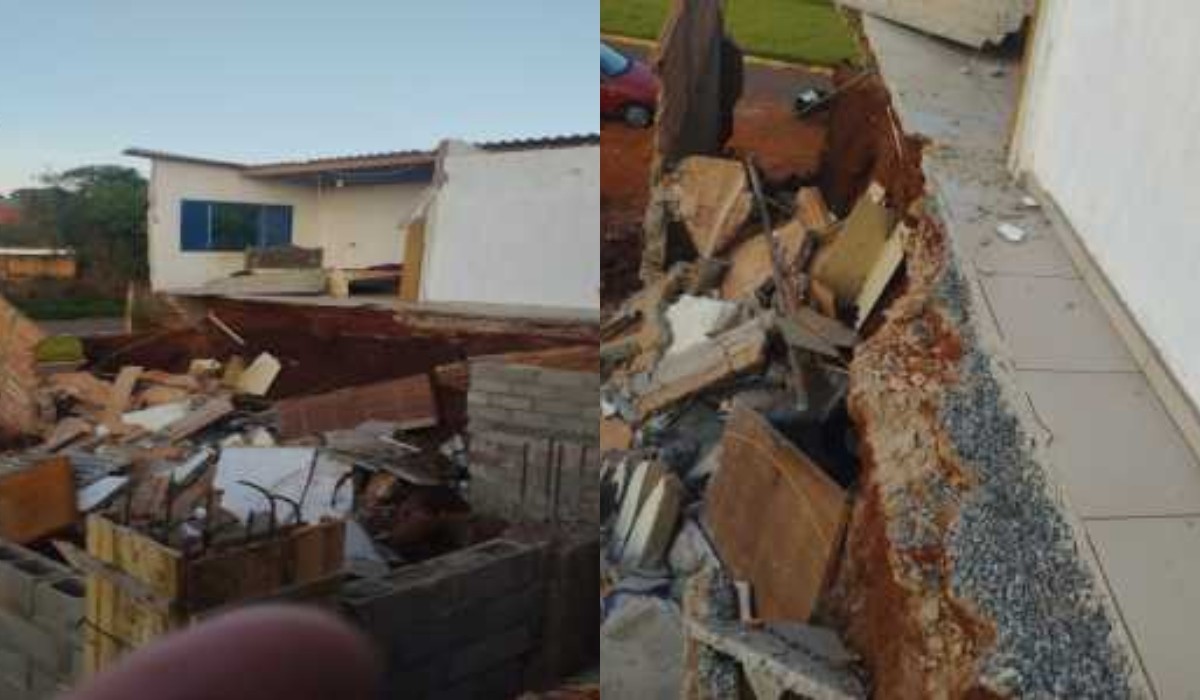 Parte de casa é interditada após irregularidade em obra de vizinho provocar desabamento em Itapeva