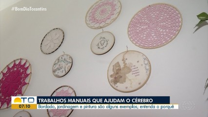 Bordado, pintura e outros trabalhos manuais podem ajudar o cérebro; saiba o porquê
