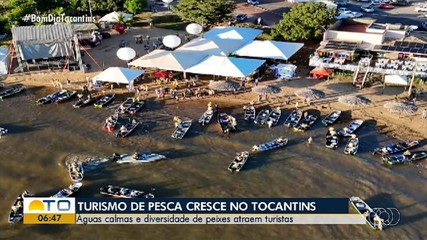 Águas calmas e diversidade de peixes atraem pescadores esportivos para o Tocantins