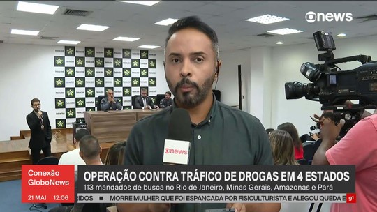 Polícia Civil faz operação contra o tráfico de drogas no Rio de Janeiro, Minas Gerais, Amazonas e Pará - Programa: Conexão Globonews 