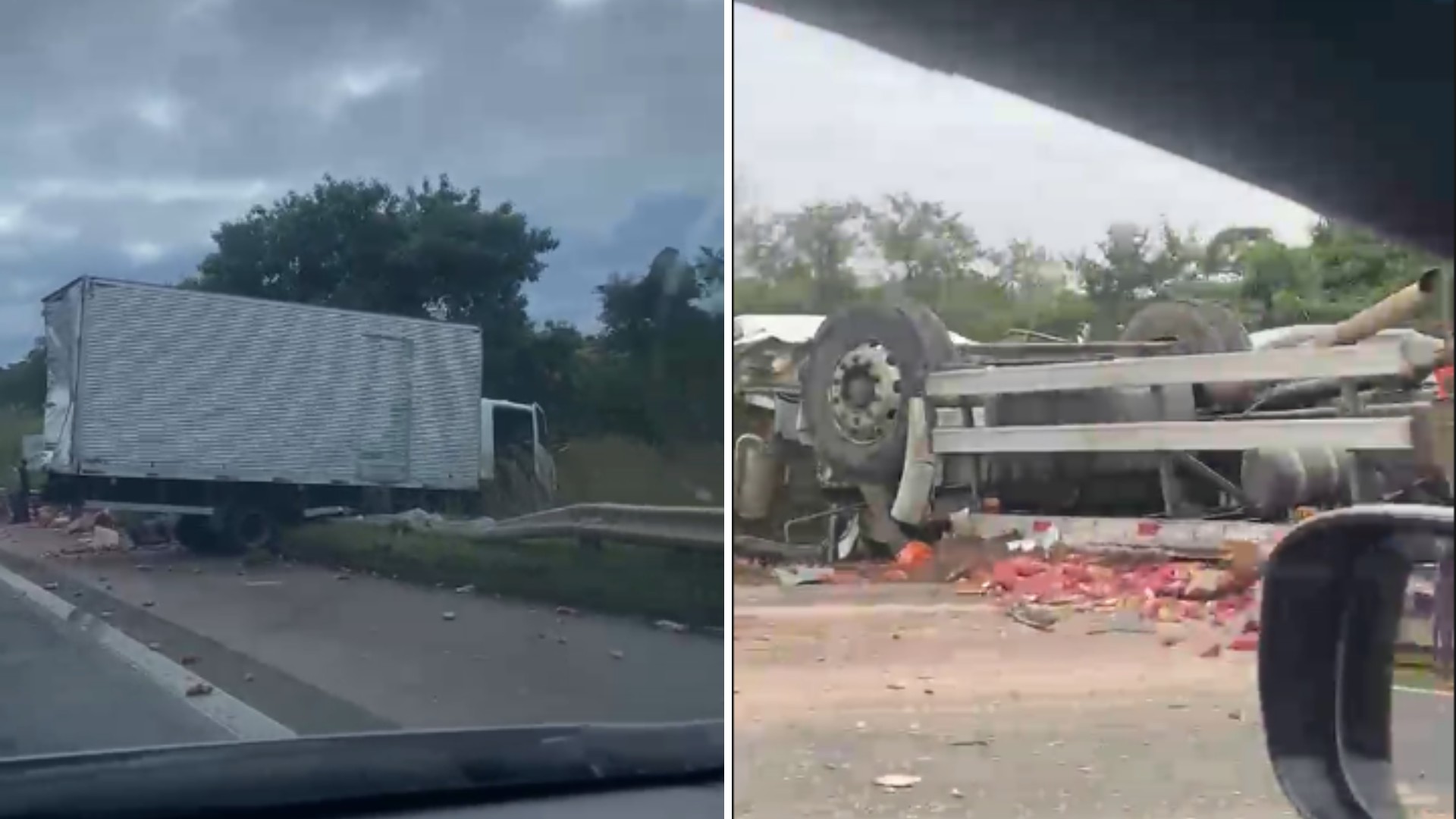 Engavetamento com 8 veículos interdita rodovia em Sorocaba