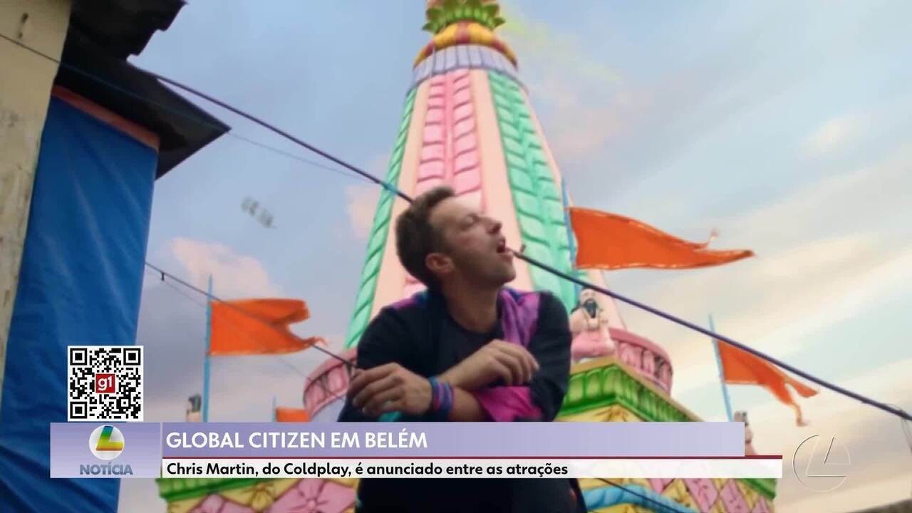 Chris Martin, do Coldplay, é anunciado entre as atrações pelo Global Citizen em Belém | Pará