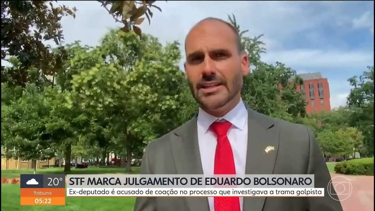 Moraes rejeita pedido de adiamento e mantém julgamento de Eduardo Bolsonaro nesta terça
