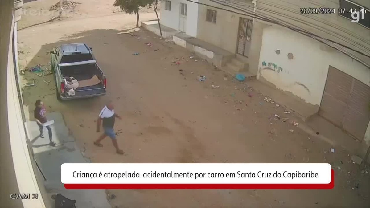 VÍDEO: criança de 3 anos é atropelada acidentalmente em Santa Cruz do Capibaribe