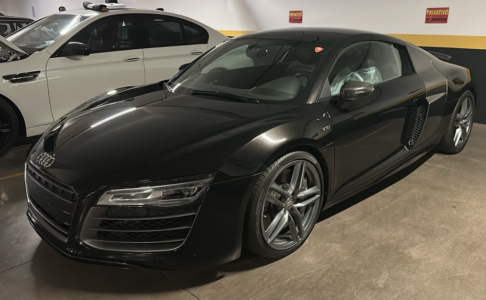Veículo da marca Audi atribuído ao 'Careca do INSS' e apreendido pela PF — Foto: Polícia Federal/Divulgação