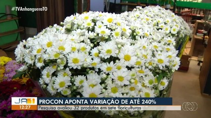 Procon encontra variação de até 240% em produtos de floriculturas de Palmas