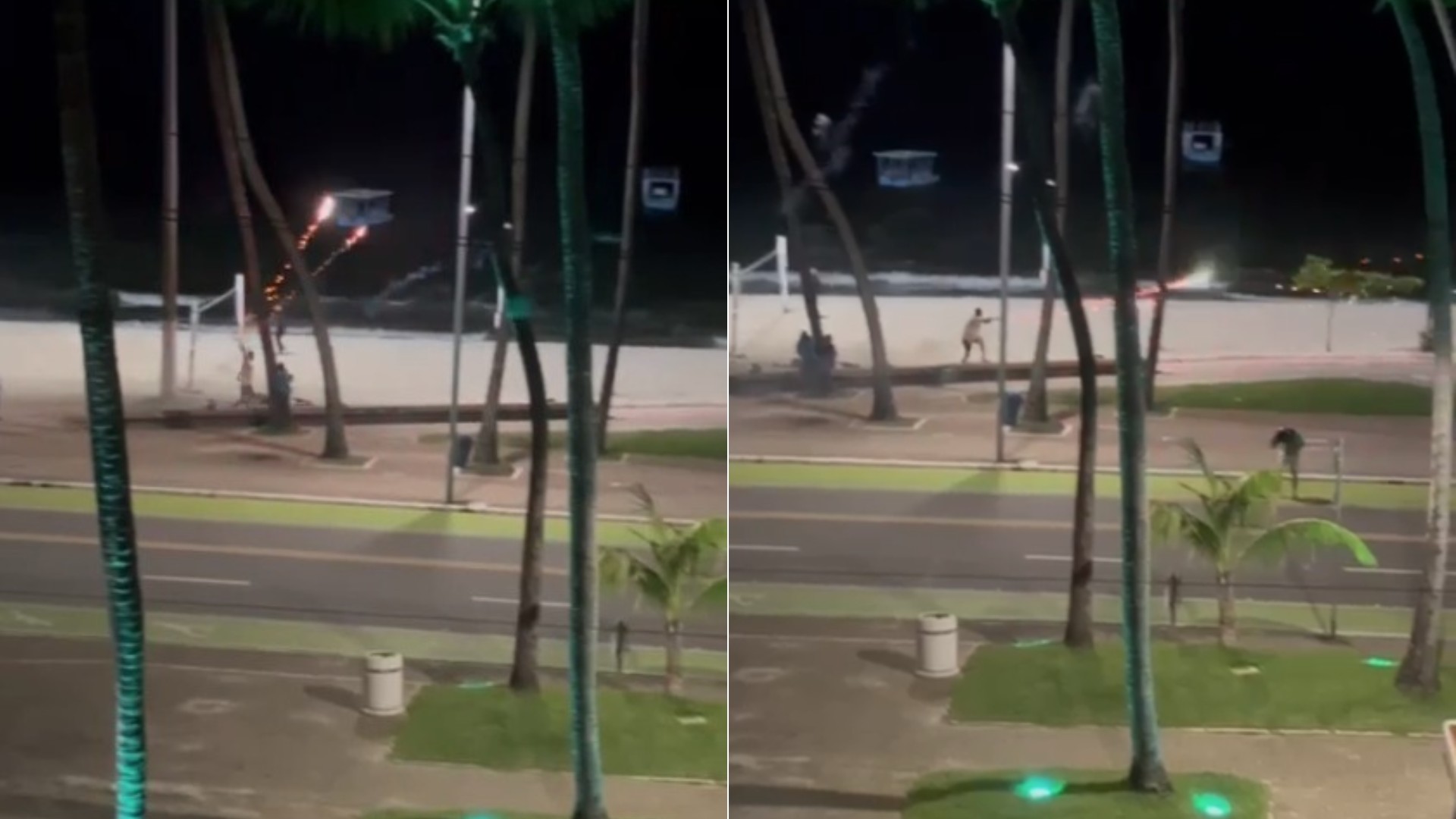 Jovens provocam 'guerra de rojões' em Maceió