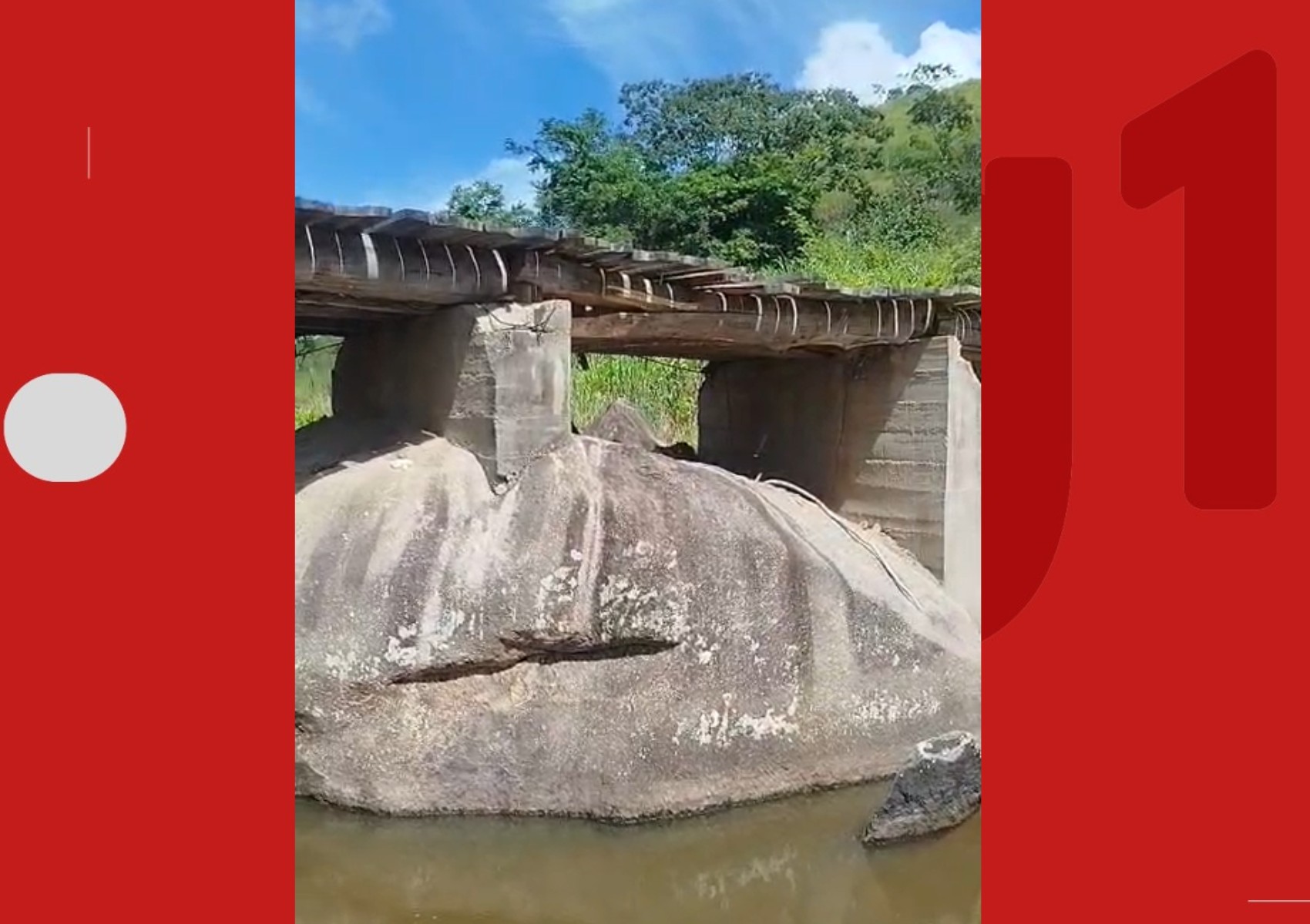 Ponte na divisa entre Bahia e Minas Gerais é interditada após risco de desabamento; localidades são impactadas com bloqueio