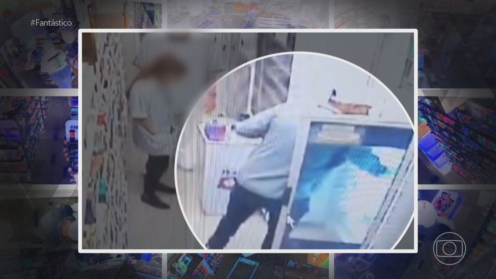 Ladrões invadem farmácias de São Paulo para roubar um tipo específico de medicamento: as canetas pra tratar obesidade. — Foto: Reprodução/TV Globo