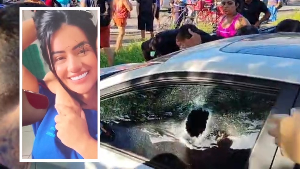 Enfermeira é assassinada a tiros dentro de carro no Ceará — Foto: Reprodução/TV Verdes Mares