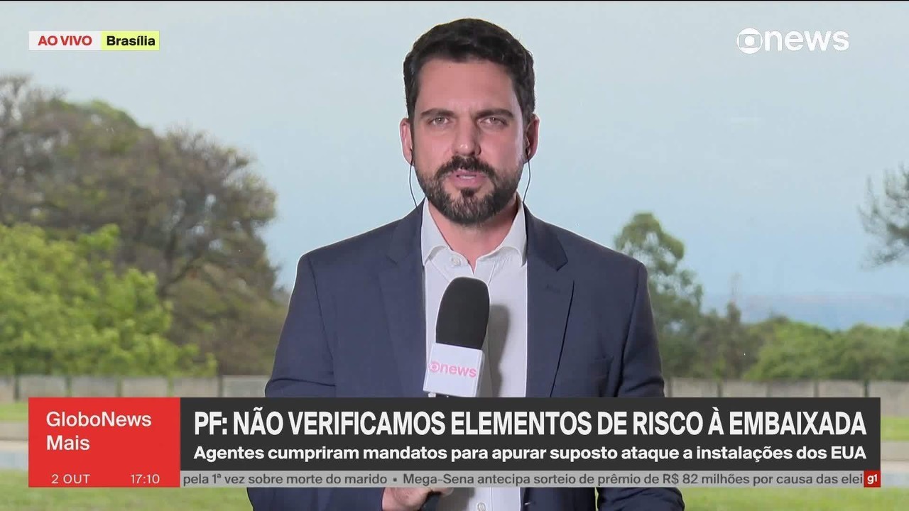 PF realiza operação contra dois suspeitos de planejar ação contra Embaixada dos EUA