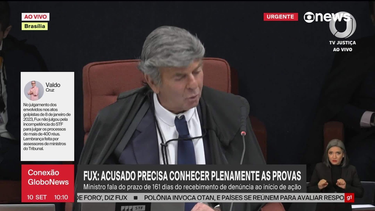 Traduzindo: ministro Luiz Fux afirma a incompetência absoluta do STF para julgar a Ação Penal contra Jair Bolsonaro
