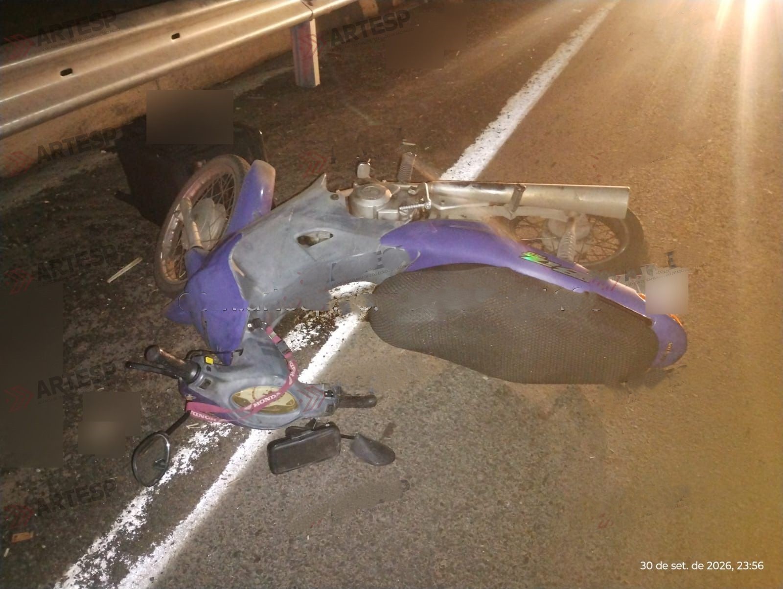 Motociclista morre atropelado por carro após cair de veículo devido a buraco em rodovia de Piracicaba 