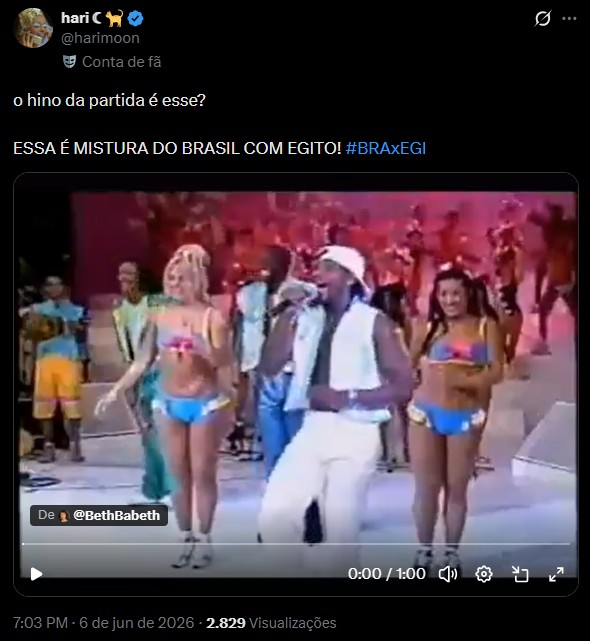 'Mistura do Brasil com o Egito' e gol do Zico: veja memes do amistoso da seleção 