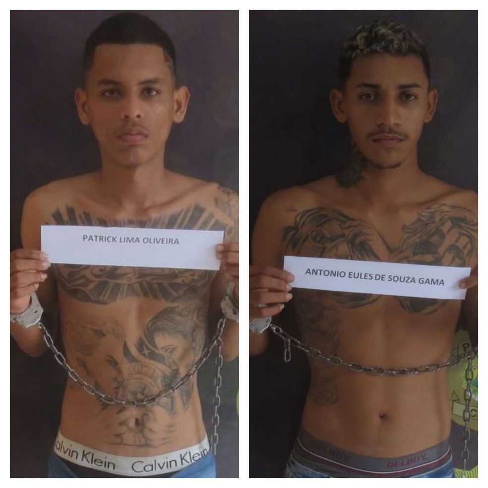 Acusados do crime foram presos logo após execução de adolescente — Foto: Reprodução