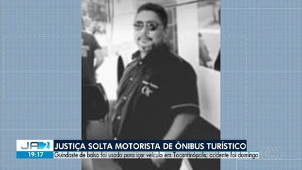 Justiça solta motorista de ônibus que caiu de balsa em rio na região norte do Tocantins