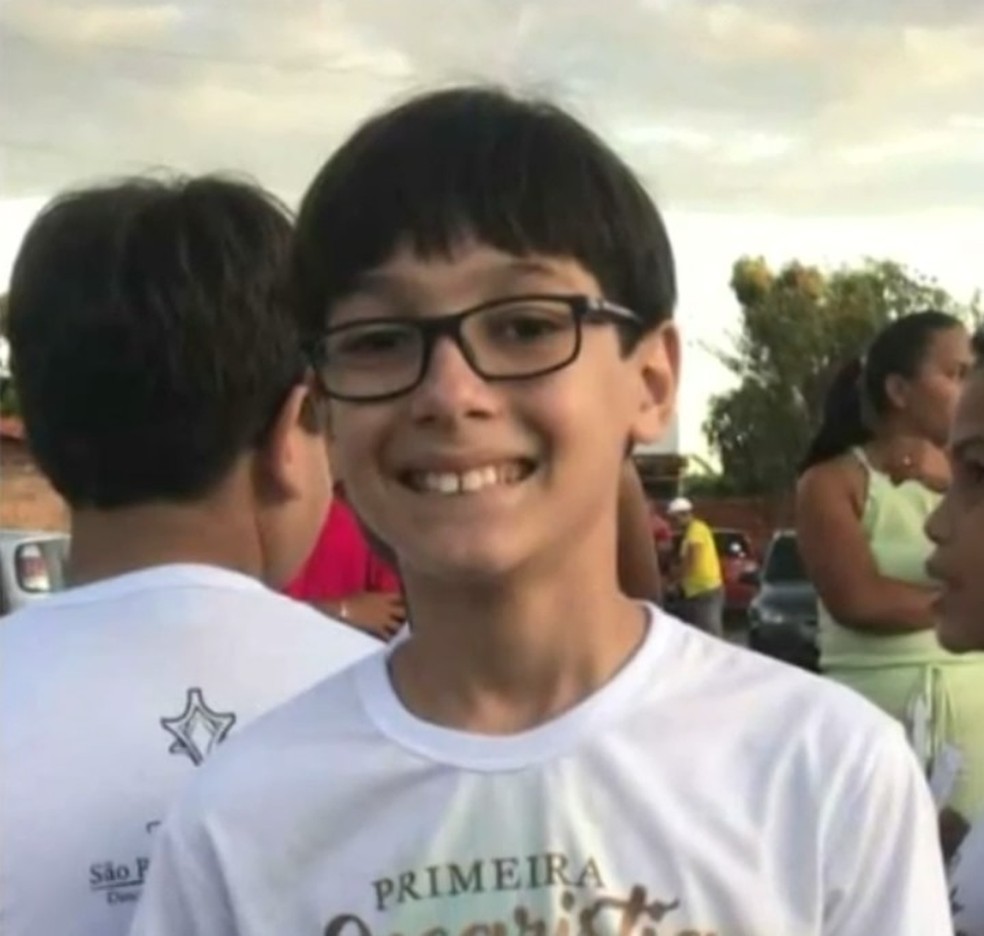 Flavio Henrique, de 13 anos - Suspeito de matar ex-mulher e enteado e incendiar casa é indiciado por 5 crimes — Foto: Arquivo