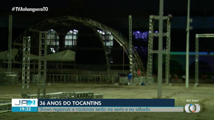 36 anos do Tocantins: confira a programação de shows
