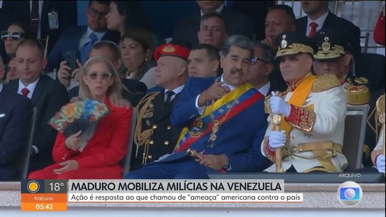 Maduro anuncia mobilização de 4,5 milhões de milicianos ante 'ameaças' dos EUA