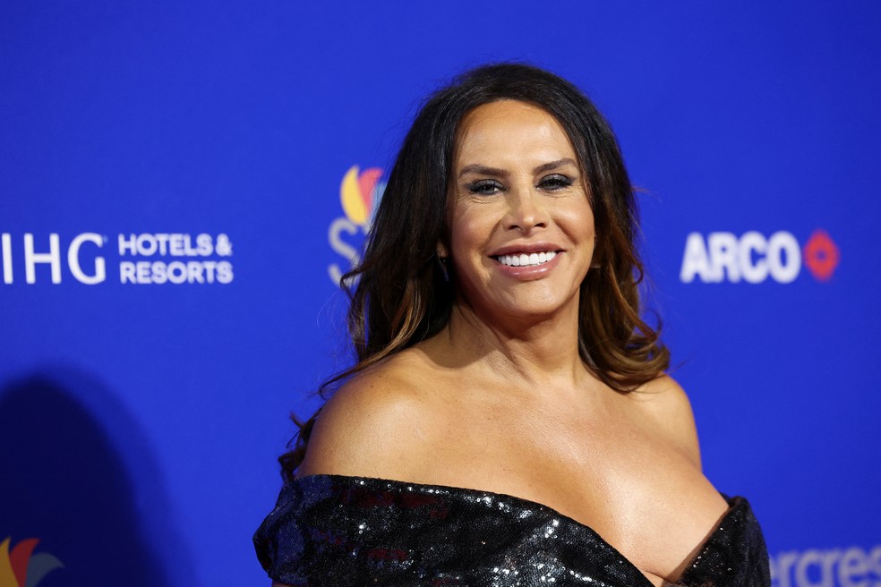 Karla Sofia Gascon no 36º Festival Internacional de Cinema de Palm Springs, em Palm Springs, Califórnia, em 3 de janeiro de 2025. — Foto: Reuters/Mario Anzuoni