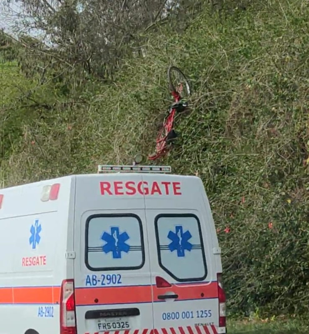 Segundo a Polícia Rodoviária, o idoso tentava cruzar trecho da SP-255, quando foi atingido por um carro, em Taquarituba — Foto: Reprodução/Redes sociais