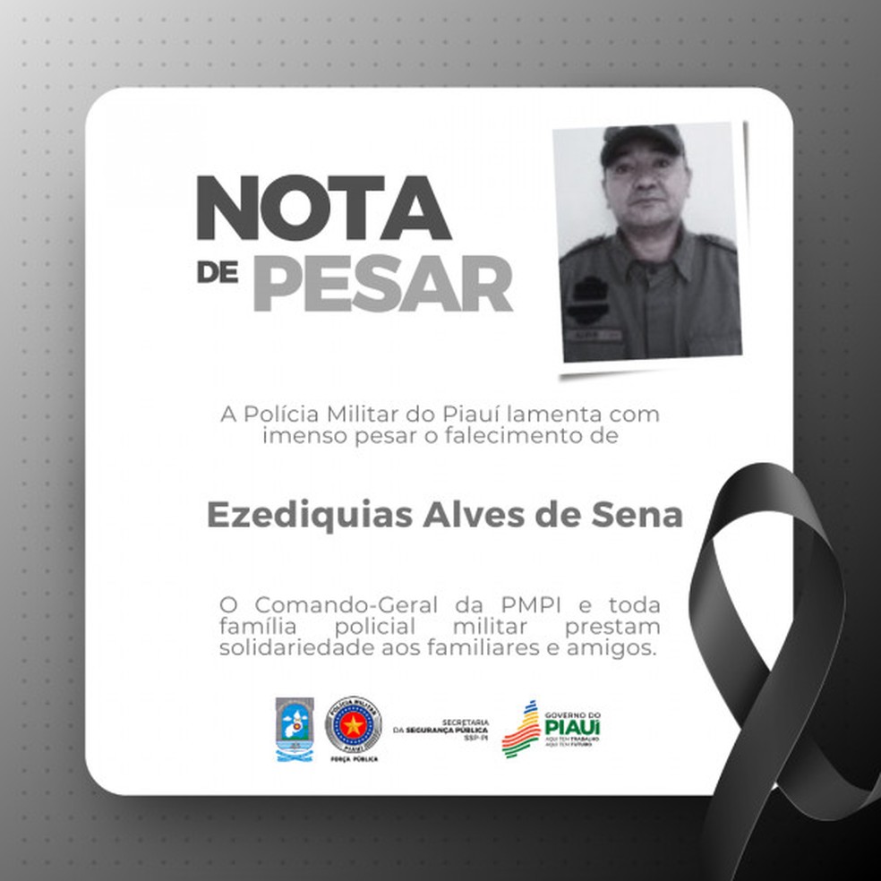 Sargento da PM morre ao passar mal enquanto dirigia na PI-112 — Foto: Divulgação/PMPI