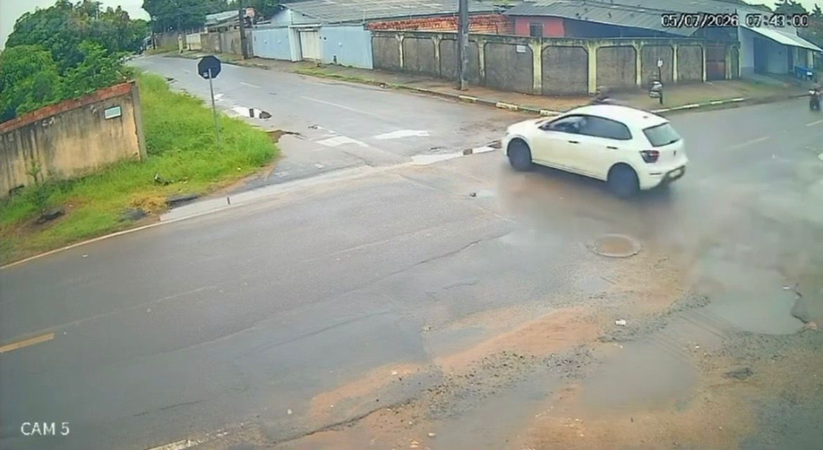 VÍDEO: Grávida é atropelada e motorista foge sem prestar socorro 