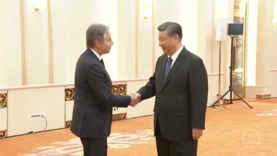 Secretário de Estado dos EUA se encontrou com o presidente da China para discutir a relação entre as superpotências - Programa: Jornal da Globo 