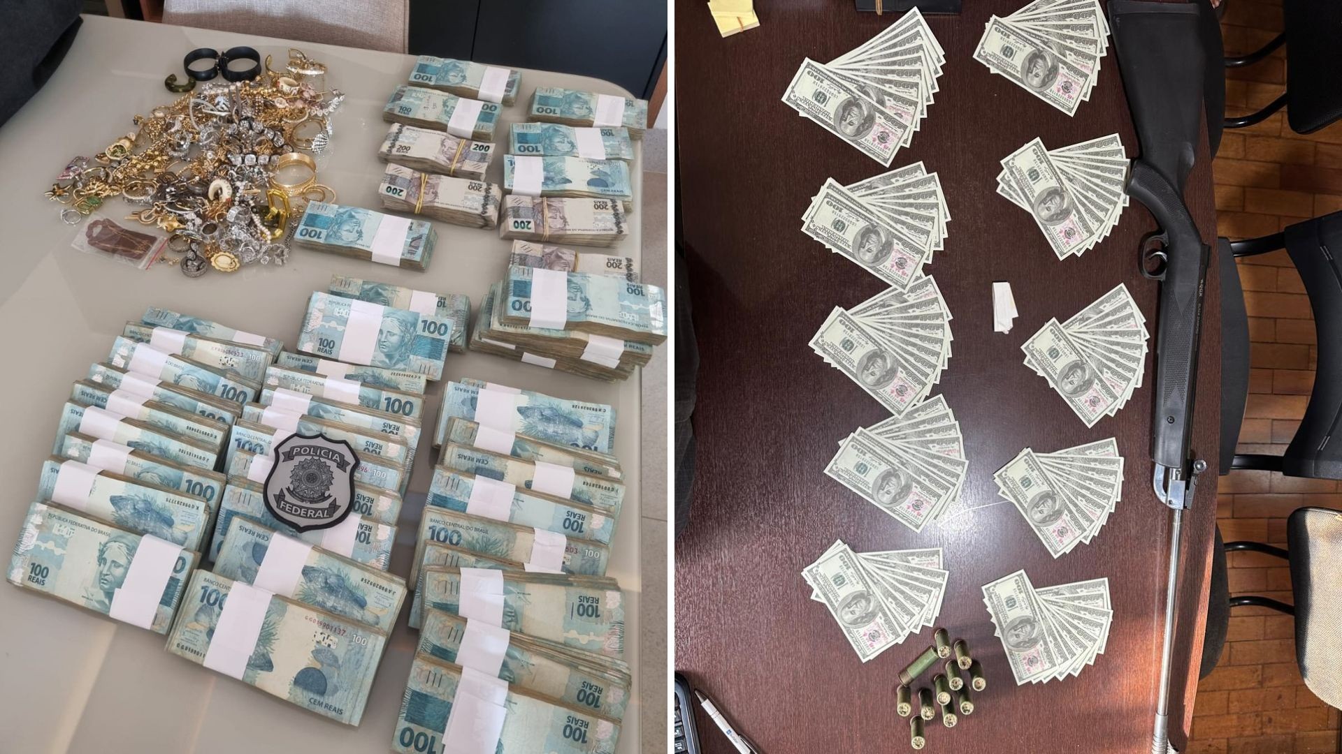 PF prende 2 pessoas e apreende R$ 1 milhão em operação contra lavagem de dinheiro do tráfico no interior de SP