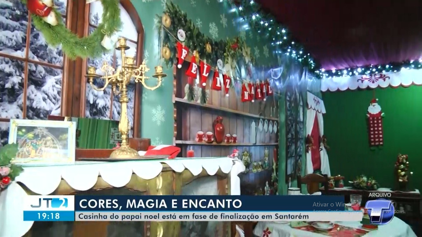 Casinha do Papai Noel entra na fase final de montagem e deve atrair famílias para visitação