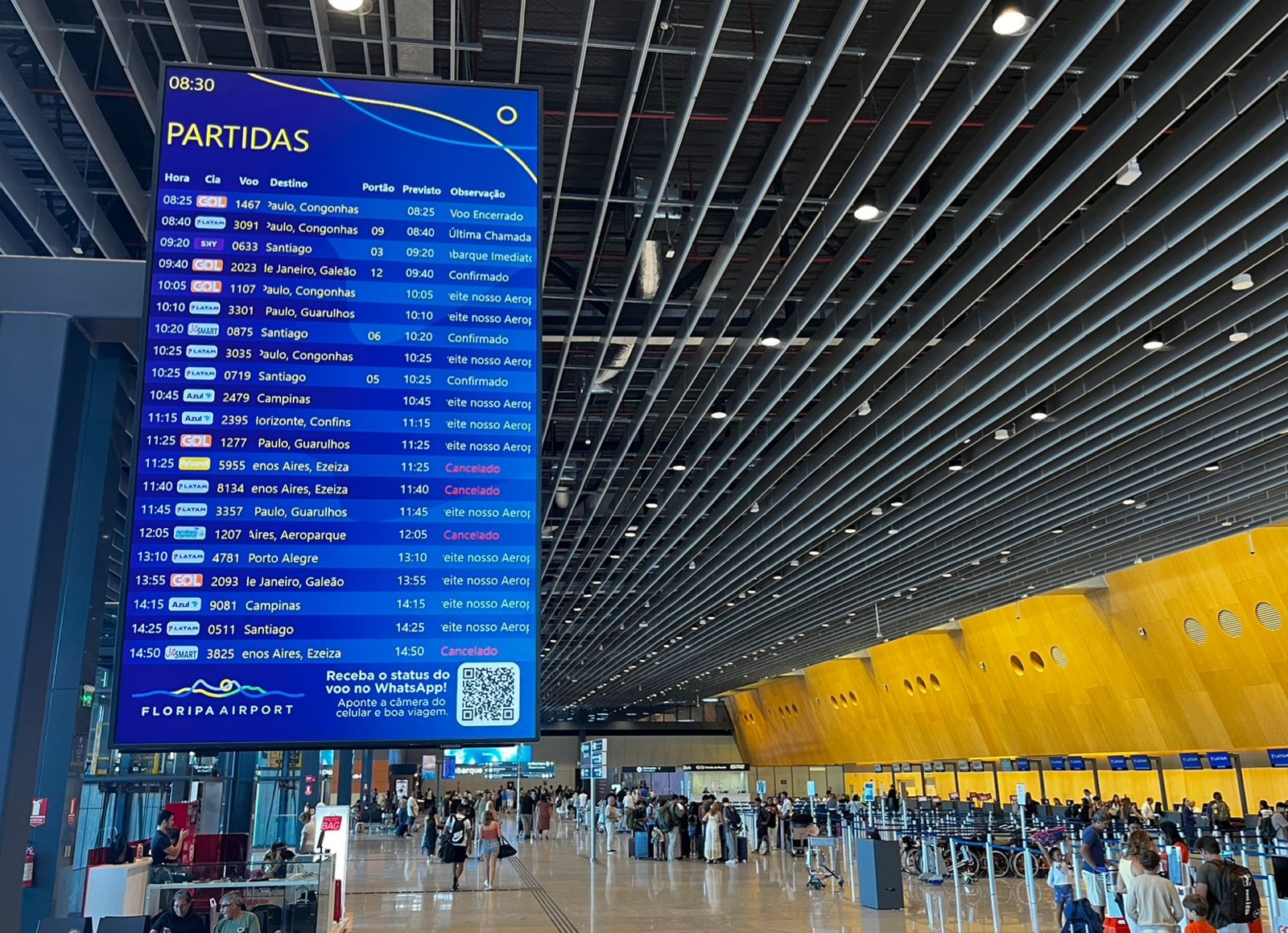 Greve geral na Argentina cancela voos no aeroporto de Florianópolis