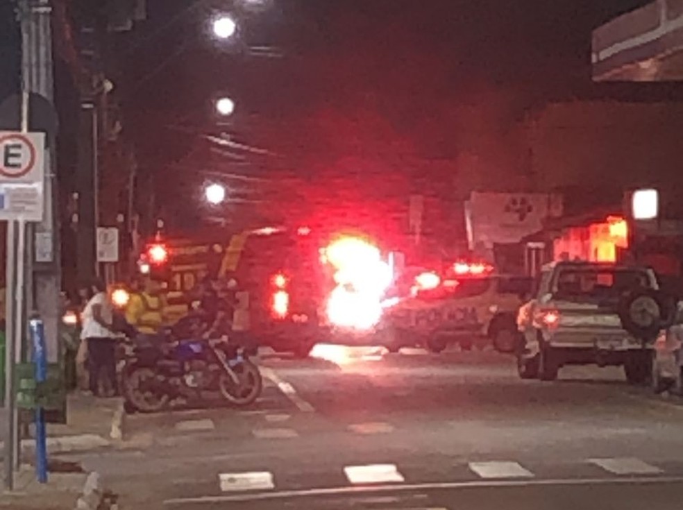 Crime aconteceu no meio de avenida em Araguaína — Foto: Reprodução/Redes Sociais
