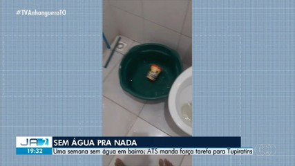 Moradores de Tupiratins reclamam da falta de água na cidade