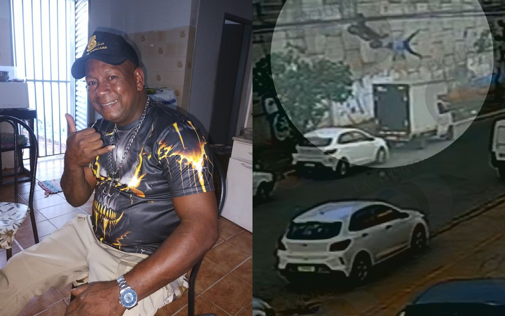 Motociclista que foi arremessado de viaduto em acidente morre em Goiânia; vídeo