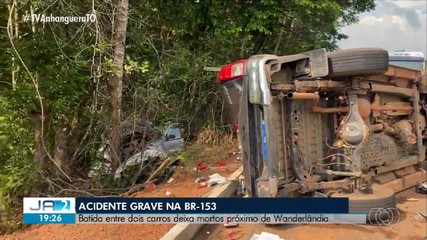 Duas pessoas morrem em acidente na BR-153 próximo a Wanderlândia