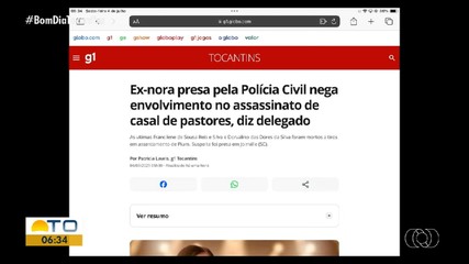 Fique por dentro dos assuntos em destaque no g1 Tocantins