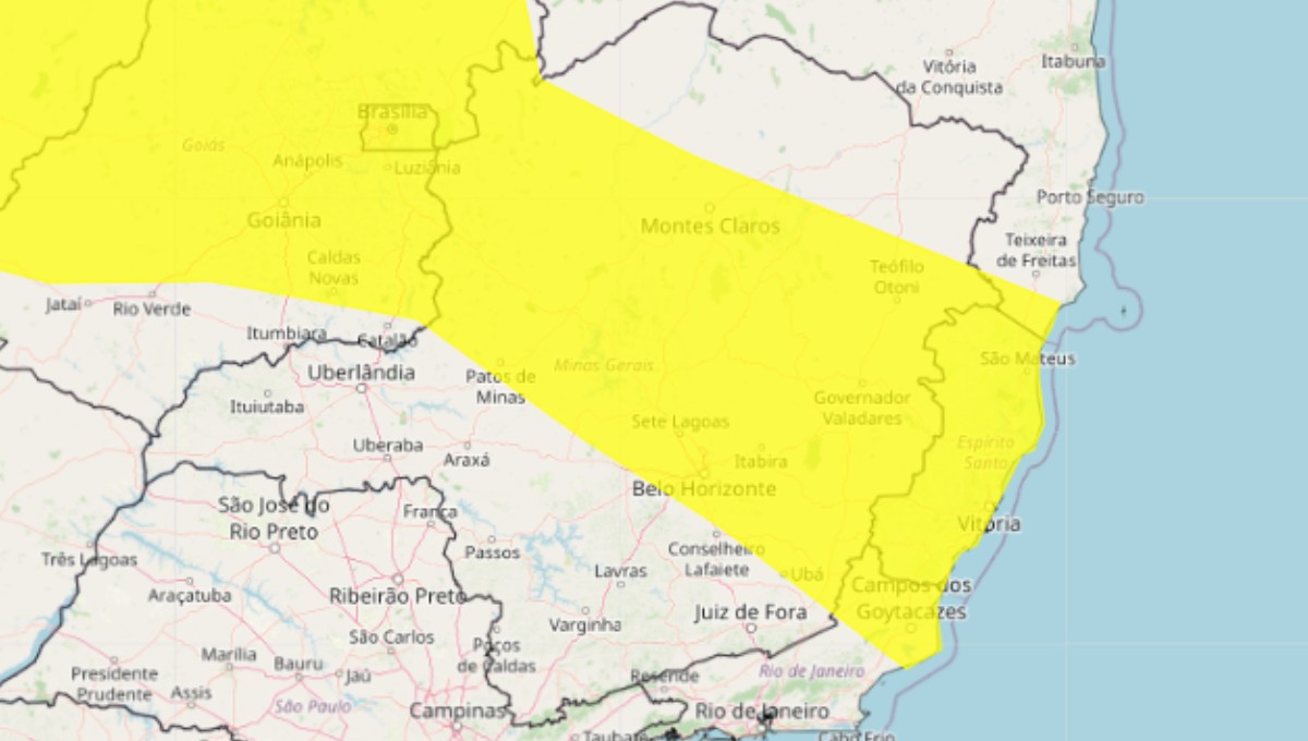 Inmet emite alerta de tempestade para 139 cidades da região Leste de MG
